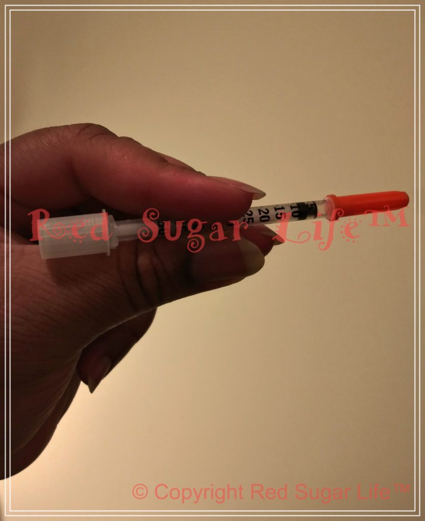 red sugar life, type 1 diabetes, type1.5 diabetes, syringe, insulin pen needle, insulin syringe